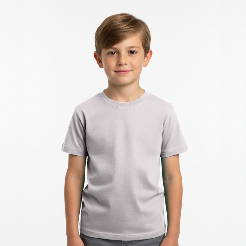 Camiseta Yaslu Lisa Premium Cinza Light