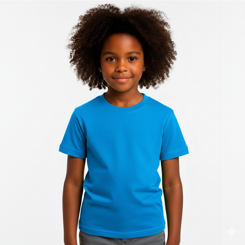 Camiseta Yaslu Lisa Premium Azul Light Navy